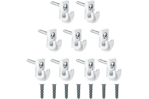 Helonge Wire Shelf Wall Clips, 20 Pcs Closet Shelves Clips, Closet Maid Shelf Clips, Down Wall Clip, Wire Shelf Brackets