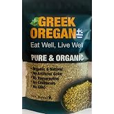 100% Gourmet Greek Oregano 5 oz &ndash; Organic Dried Oregano Leaves, Mediterranean Oregano Herb, Hand Picked, Bold Aromatic Flavor for Greek Salad, Seafood, Vegetables &amp; Mediterranean Recipes, Packed in USA