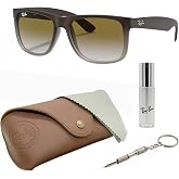 Ray-Ban RB4165 JUSTIN CLASSIC Square Sunglasses with Official Kit
