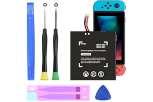 CONQTO (5180mAh) 2025 Upgrade High Capacity Battery Replacement for Nintendo Switch 2017 HAC-003, HAC-001, HAC-A-BPHAT-C0, HAC-S-JP Game Console with Repair Tool Kit