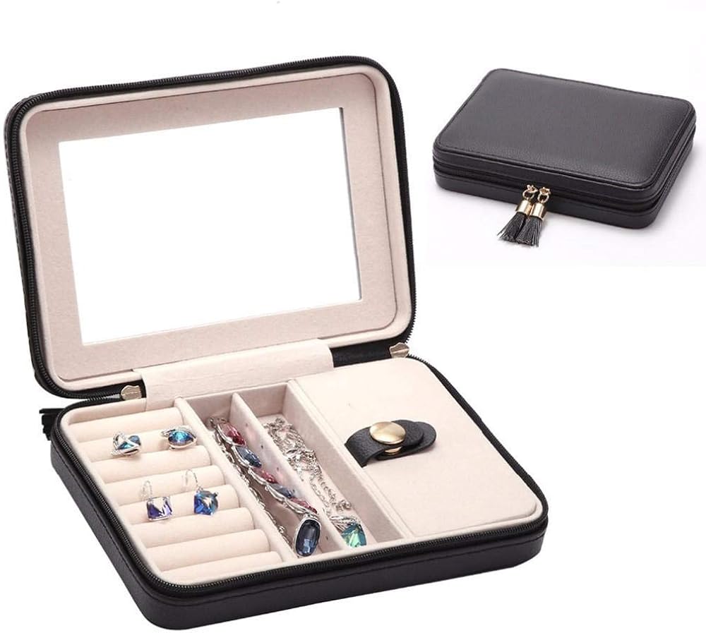 LITTLETAIL Small Jewelry Box Portable Travel Organizer Jewelry Box with