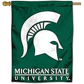 Michigan State Spartans House Flag Banner