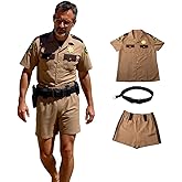 Lt Dangle Costume for Mens Halloween Dress Up Police Officer Sheriff Troopers Uniform