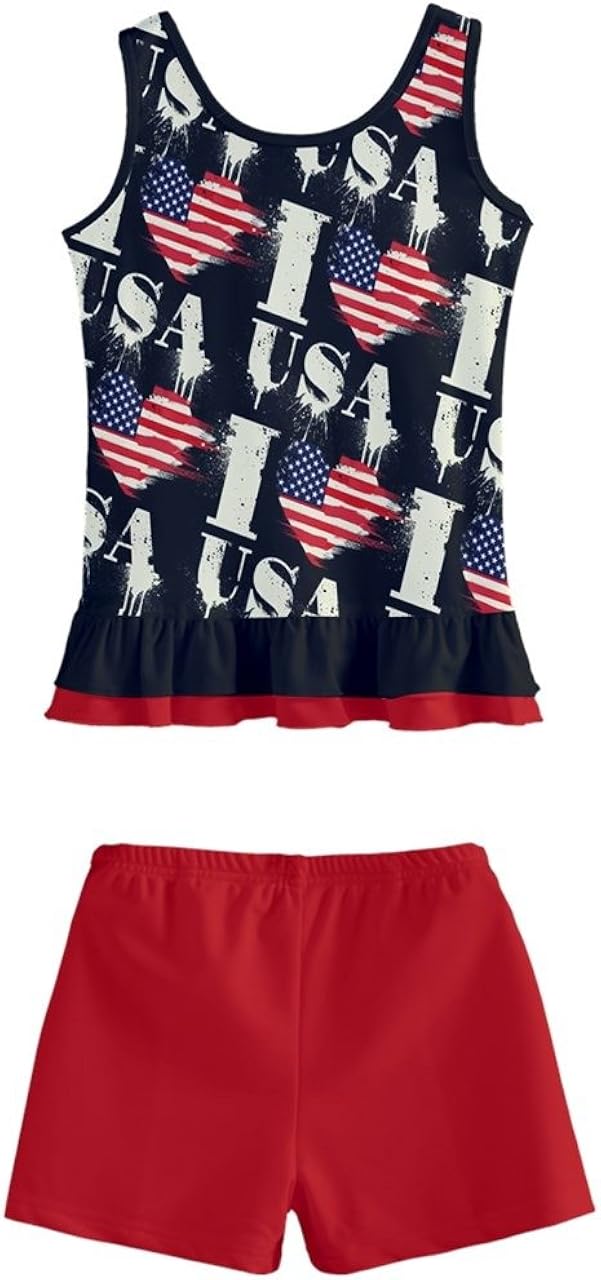 girls patriotic swimsuit