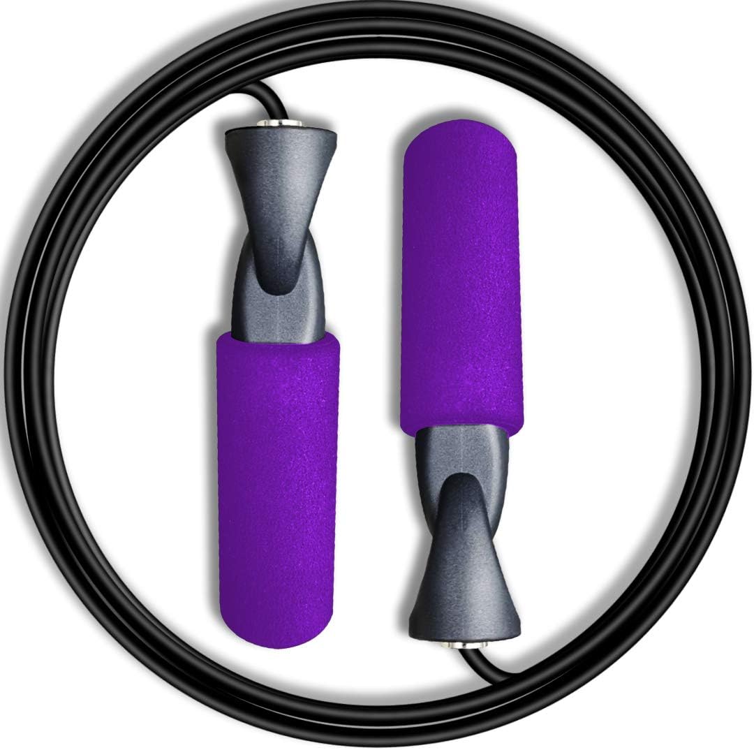 Jump Rope Weighted Skipping Rope for indoor Outdoor Exercise, Workout, Fitness,Boxing, MMA, Endurance Training for Women Men and Kids
