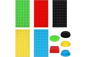 FUKAISU 250pcs Bump Dots for Visually Impaired, Assorted Colors Sizes & Shapes Raised Tactile Dots Braille Stickers Low Vision Aids for Blind Elderly (Yellow, Green, Red, Blue, Black)