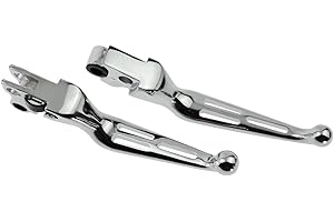 HDBUBALUS Motorcycle Brake Clutch Levers Fit for Harley '96-'03 XL '96-'17 Dyna '96-'07 Touring '96-'14 Softail Chrome