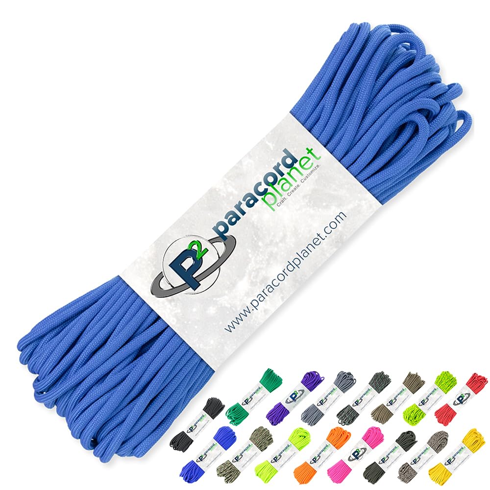 PARACORD PLANET 100' Hanks Parachute 550 Cord Type III 7 Strand Paracord Top 40 Most Popular Colors