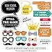 Big Dot of Happiness School Reunion Photo Booth Props Kit - 20 Premium Cardstock Party Accessories, Class Memory Picture Props with Sticks