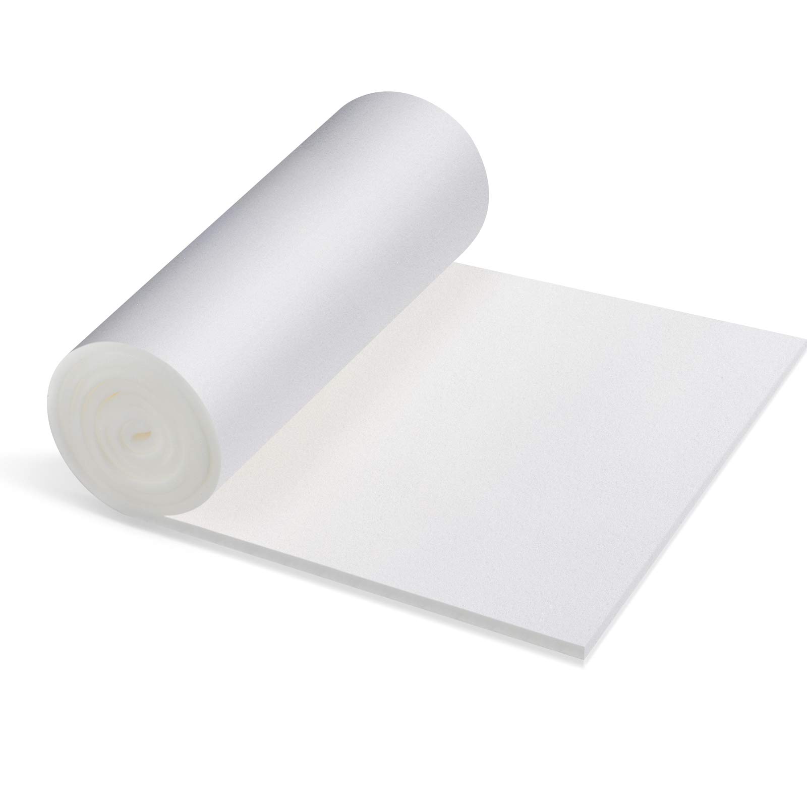 Queenbox 2cm/0.78" Thick Upholstery Foam Cushion High Density Craft Foam Seat Replacement, Sheet, Padding, 60 X 200cm/ 23.6" X 78.7&quot