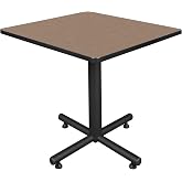 Regency Kobe 30 in. Square X-Base Breakroom Table- Noble Oak