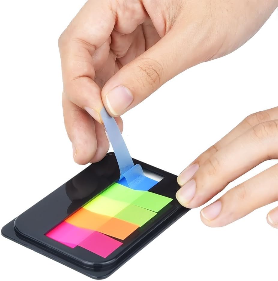 eBoot Neon Index Tabs Flags Sticky Note for Page Marker (2) : Office Products