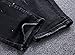 Ric Foster Men's Stretch Straight Jeans Zipper Deco (W32, 01 Black)