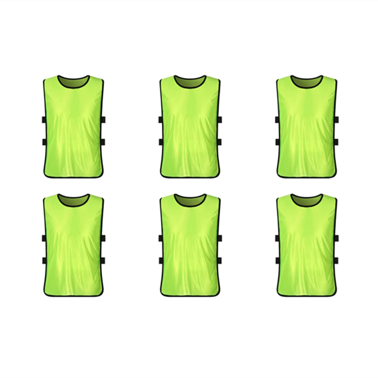 Football Bibs for Juniors and Adults (6-Pack) | Perfect for Netball, Rugby or Football Training | Training Bibs for Boys and Girls