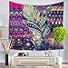 Alicemall Bohemian Colorful Feather Tapestry Boho Beach Throw Dorm Room Wall Hangings Decorative Bedspreads, 60 x 80 inches (Colorful Feather)