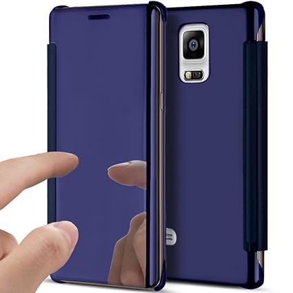 YSIMEE Funda Samsung Galaxy Note 4,Carcasa Clear View Cover ...