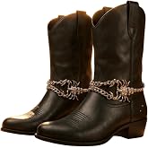 Women 2PCS Western Boot Chain Silver Metal Links Bling Bracelet Anklet High Heel Shoe Scorpion Charm Jewelry SET