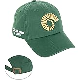 Desert Cactus Colorado State University Baseball Hat Rams CSU Brimmed Embroidered Hats Cap Adjustable Cloth Strap Adult (Style C) Green