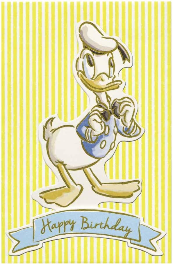 A.P.J. Disney stand birthday card / Donald Duck 1000059455