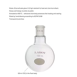 Laboy Glass 100mL Single Neck Round Bottom Boiling