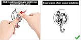 Hemiks 2 Pack Suction Hooks Vacuum Cup Hooks 5KG Load view 5