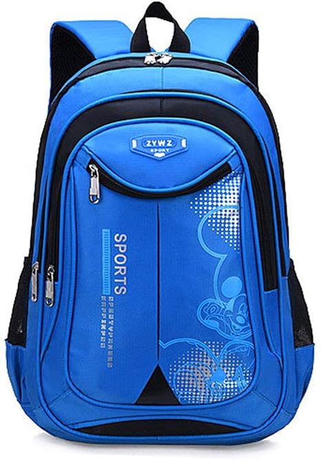 Amazon Co Jp Amazacer 01 男の子と女の子の子供のラップトップリュックサックスカイブルーラージ34 X 18 X 46 Cmのための学生の学生の新しい大容量旅行バックパック ホーム キッチン