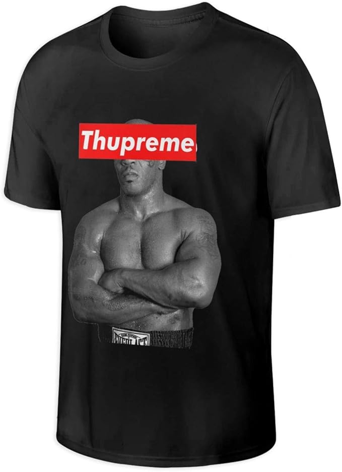 Amazon.com: Zhengyu Mike-Tyson Mens T Shirt Crew Neck Short Sleeve Cotton Summer Tees Tops Large 
