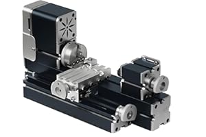 ZHRUI All Metal Miniature Lathe 36W 20000rpm Didactical Mini Metal Lathe Machine for Hobbyist Woodworking Craft