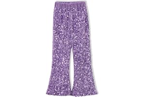 WELAKEN Sequin Casual Pants for Girls with Lining Kids & Little Girl's Sparkling Trousers