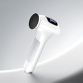 L'UGX Electric Foot Callus Removers –Powerful 8N·cm Torque Professional Pedicure Foot File, 3-Speed Settings, LCD Display, 60pcs Sandpaper Discs, Type-C Rechargeable, Ergonomic Handle-White