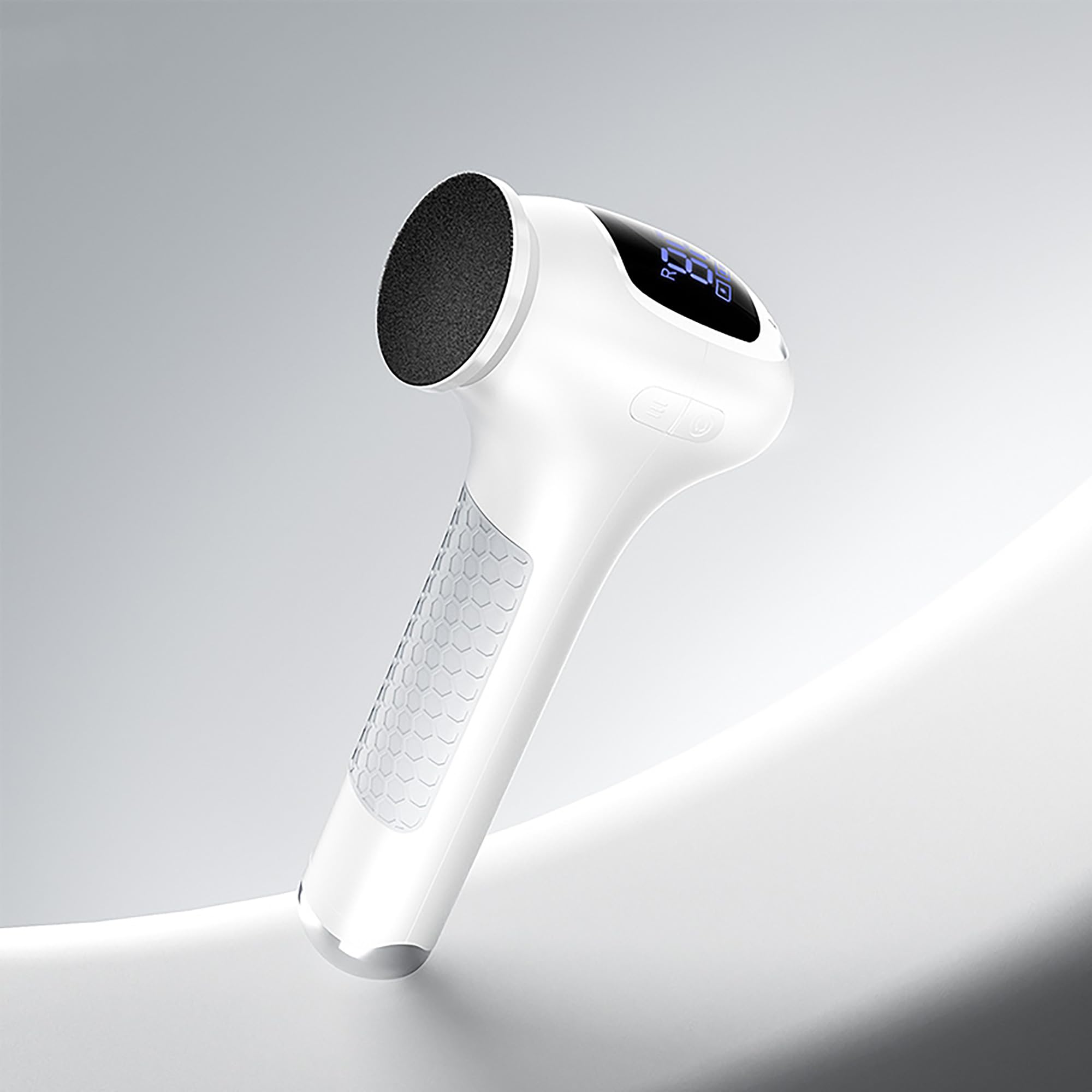 Photo 1 of ***FACTORY SEALED*** L'UGX Electric Foot Callus Removers –Powerful 8N·cm Torque Professional Pedicure Foot File, 3-Speed Settings, LCD Display, 60pcs Sandpaper Discs, Type-C Rechargeable, Ergonomic Handle-White
