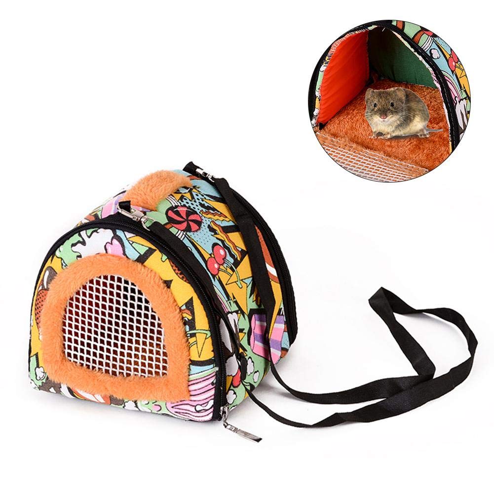 LyhomeO Pet Outside Bag Pet Hamster Carrier Bag Portable Travel