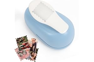 Postage Stamp Paper Punch, Postal Shape Stamp Hole Punch for Paper Crafting Scrapbooking DIY Card Making Supplies, Portable a