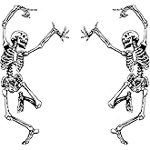 Skeleton Bumper Sticker Decal, 6.0