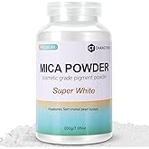 Mica Powder,7.05OZ(200g),Super White Mica Powder Pigment for Epoxy Resin,Lip Gloss,Car Paint,Dye,Soap Making,Nail Polish,Epoxy Resin,Candle Making,Bath Bombs