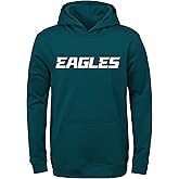 Outerstuff NFL Philadelphia Eagles Green Kids Youth 8-20 Official Licensed Wordmark Cotton Fleece Pullover Hoodie