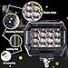 LED Pods, OFFROADTOWN 4'' 72W LED light Bar triple row Spot Beam Cube Work Light Waterproof Driving Light for Off road, UTV, Truck, ATV, SUV, Jeep, 2 Years Warranty
