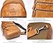 BISON DENIM Genuine Leather Crossbody Sling Bag Mens Chest Bag One Shoulder Bag Travel Unbalance Backpack