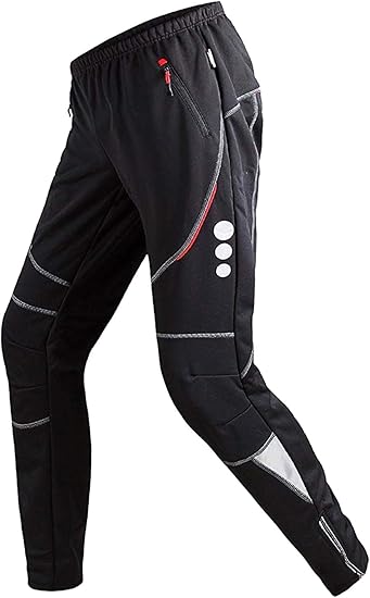 Amazon Coolomg サイクルタイツ ロードバイク ウェア メンズ 冬 防寒 裏起毛 カジュアル 防風 ロング パッドなし 自転車 パンツ サイクリング スキー サイクル 自転車 パンツ 通販