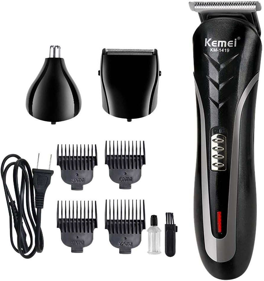 HoneyGod HP-HC-013 Electric Floating Shaving Heads Clippers for men - Multi-functional Rechargeable Cordless Grooming Beard Trimmer - Clippers for hair cutting Professional Kit with Curing Oil