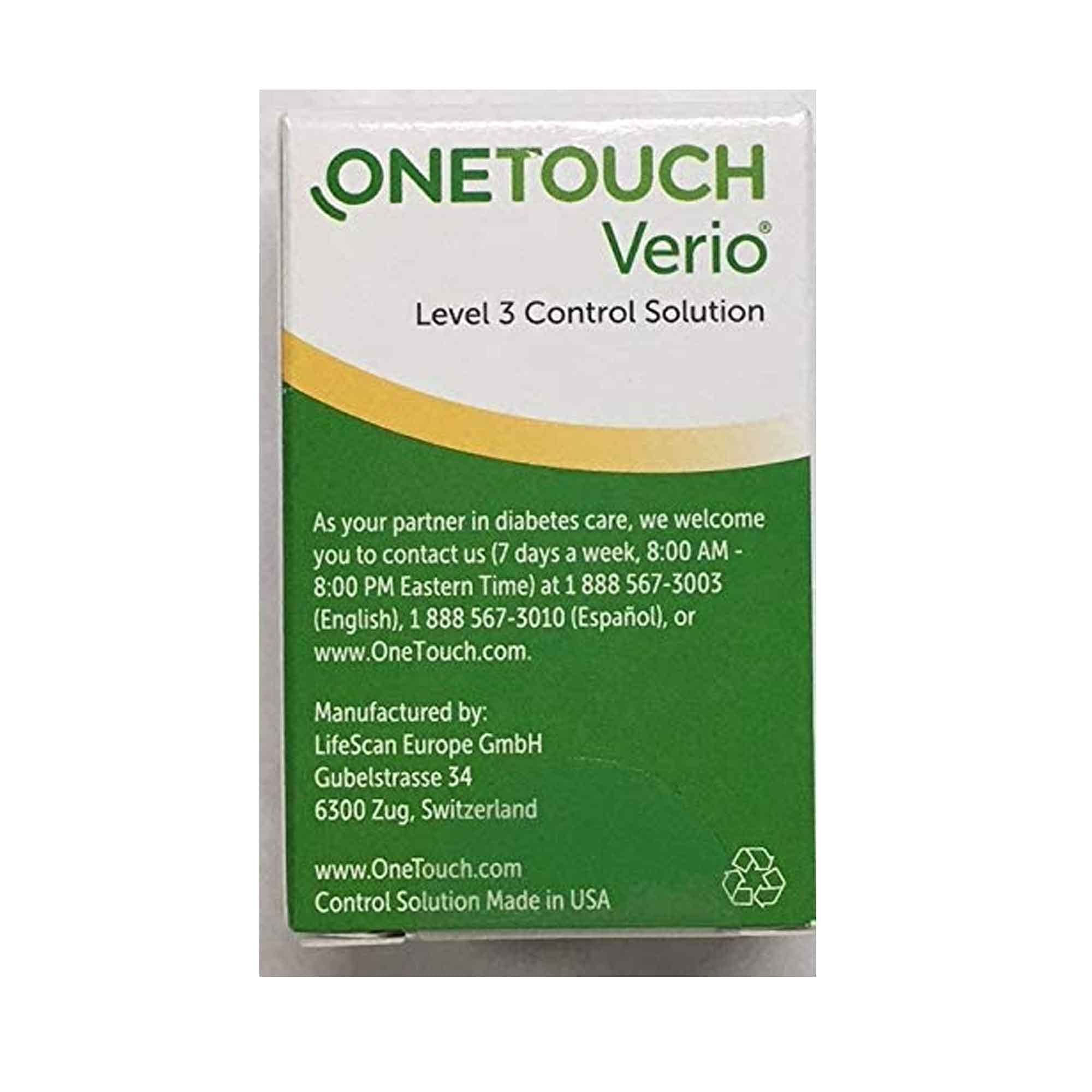 OneTouch Verio Control Solution, Mid, .13 fl oz