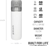 Stanley 1913 Quick Flip Stainless Steel Water Bottle 0.71L Polar view 3