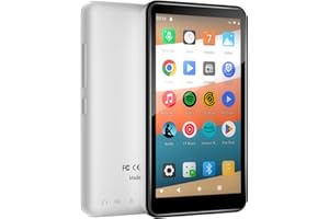 DGTENK Kids' Smart MP3 Player with Bluetooth and WiFi | 144GB Storage& Android OS | 4" Touch Screen | Spotify Streaming Music&Video Player | A-pps Setore | F/M Readdio (Black)