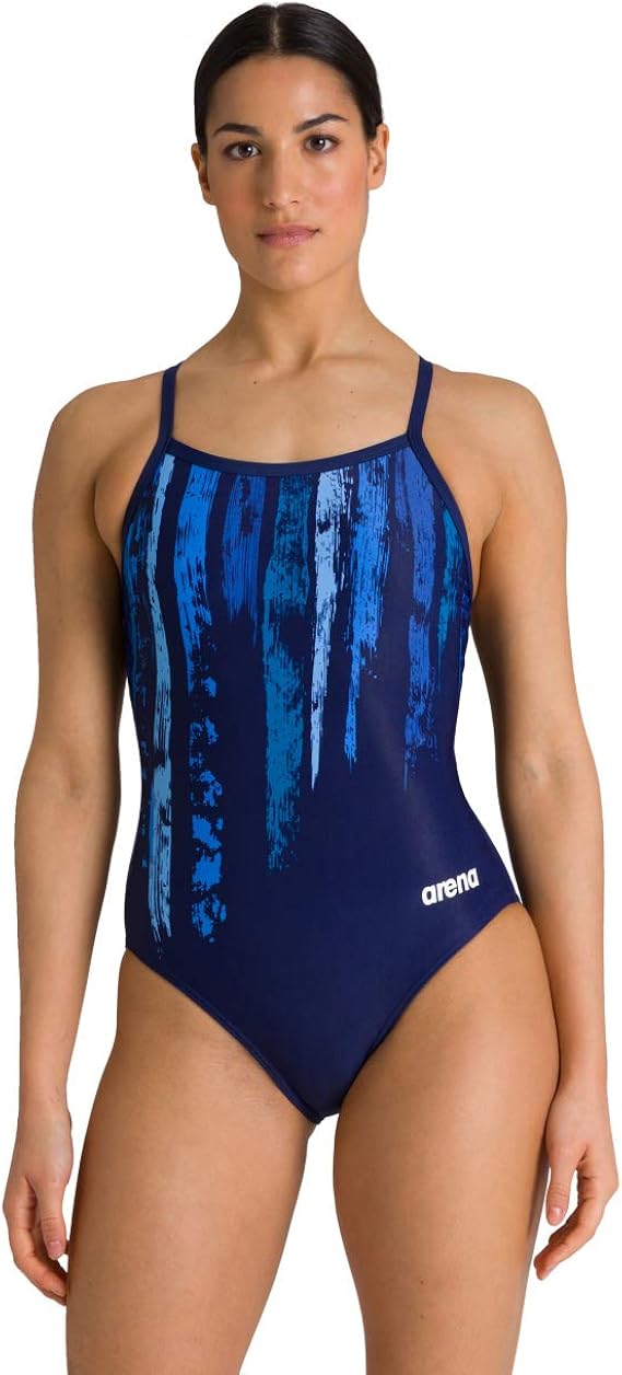 Arena Women's Team Painted Stripes Light Drop Back MaxLife One Piece