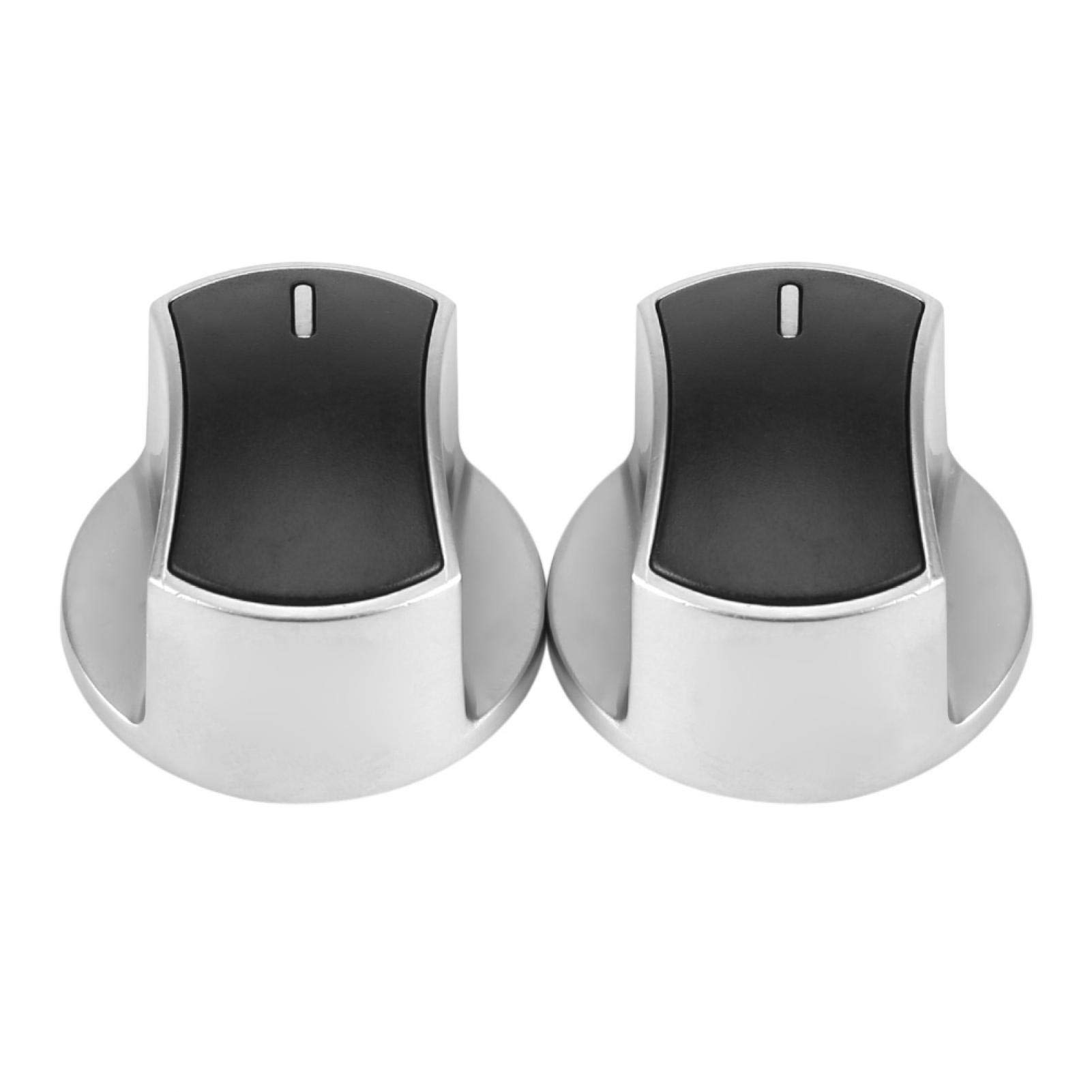 Gas Stove Knob, Gas Hob Knobs 36mm/1.42in Side Grooves Metal Rotary Switch Sturdy and Comfortable Hand Feeling Easy to Clean Stove Knob, for Hotels Factory