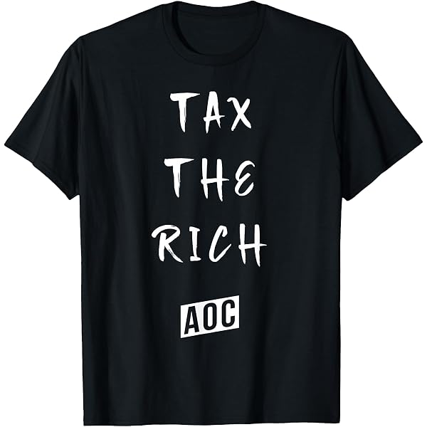 Amazon.com: AOC Tax The Rich T-Shirt : Clothing, Shoes & Jewelry