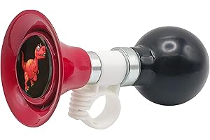 YeloYolker Kids Bike Horn, Cute Bicycle Handlebar Air Horn for Boys, Toddlers Universal Bike Accessories for Tricycle, Balanc
