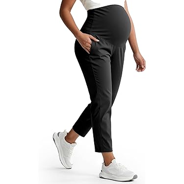 slim fit dress slacks Loose Leggings Women Maternity Clothes Women's Solid Color Casual –  LAVENDER & BLUES main image 1