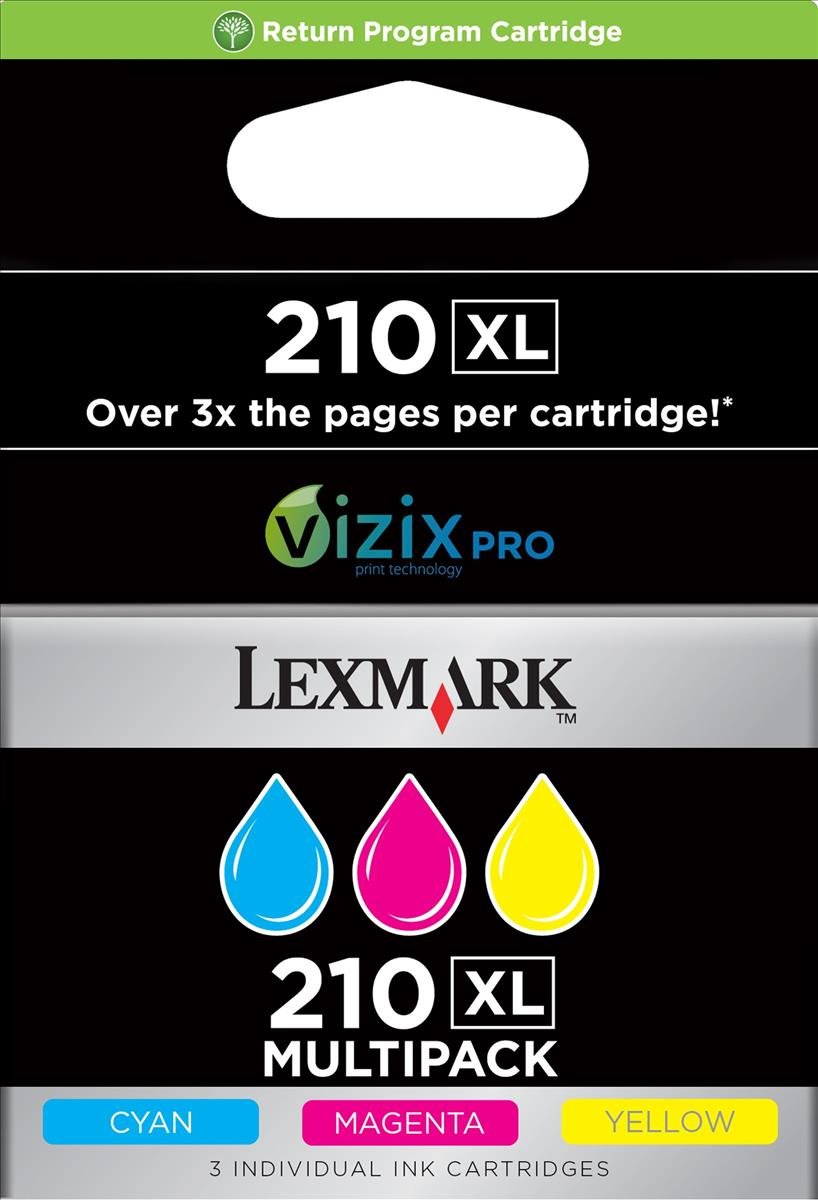 Lexmark 14L0269E Inkjet Cartridge for PRO4000 - Cyan/Magenta/Yellow (Pack of 3)