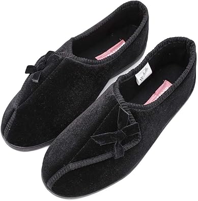 extra wide womens house shoes